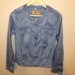 7 For All Mankind Denim Jacket Size M